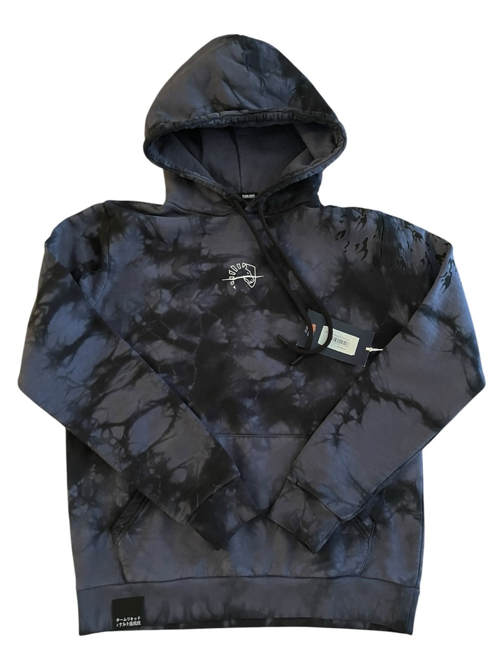 Team Liquid x Naruto Shippuden Sasuke Tie Dye Pullover Hoodie XS NWT Anime
